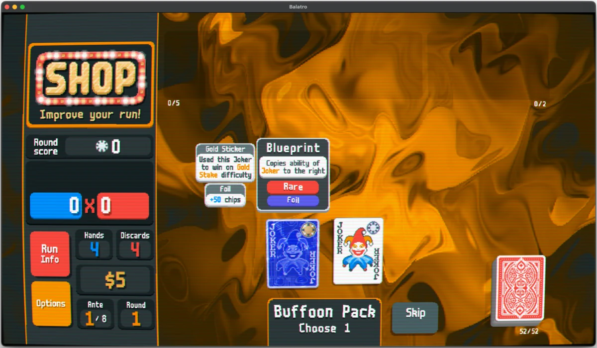 get Blueprint as the first joker