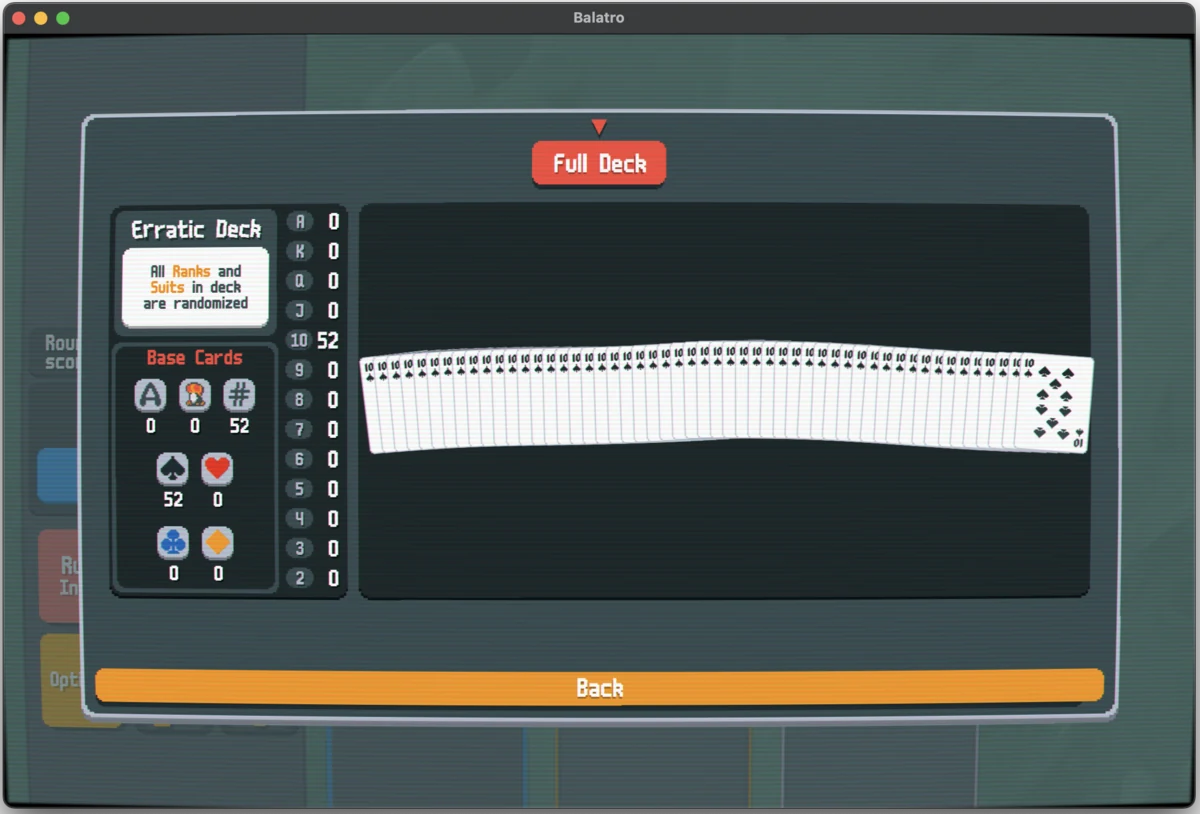 52 Spade tens